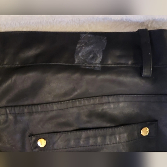 Calvin Klein Leather Skinny Dress Pants Sz 6 - Picture 8 of 8